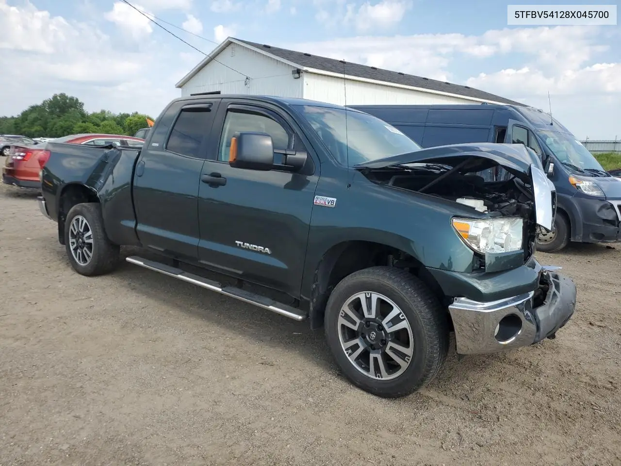 2008 Toyota Tundra Double Cab VIN: 5TFBV54128X045700 Lot: 62837955