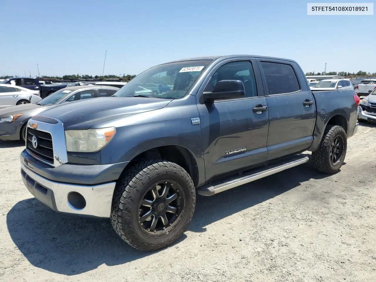 2008 Toyota Tundra Crewmax VIN: 5TFET54108X018921 Lot: 62945875