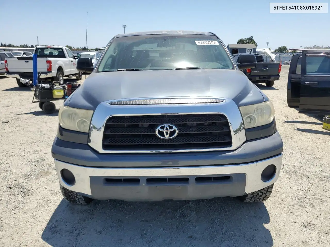 2008 Toyota Tundra Crewmax VIN: 5TFET54108X018921 Lot: 62945875