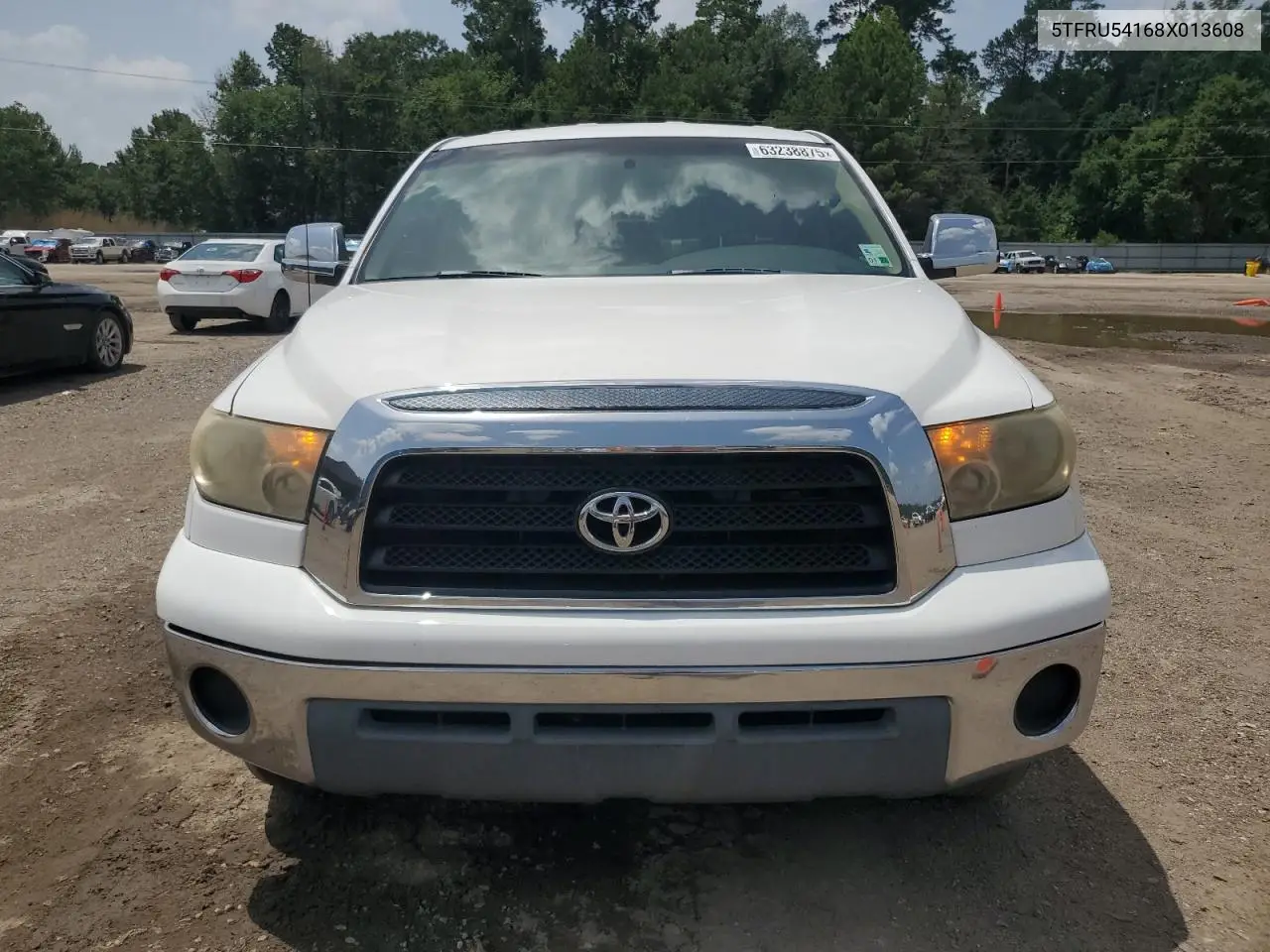 2008 Toyota Tundra Double Cab VIN: 5TFRU54168X013608 Lot: 63238875