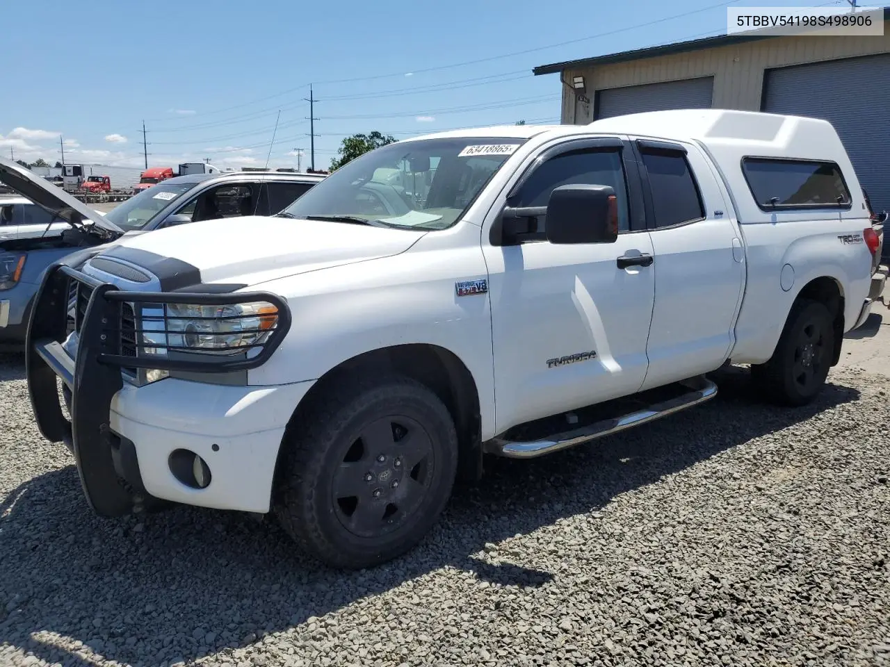 2008 Toyota Tundra Double Cab VIN: 5TBBV54198S498906 Lot: 63418865