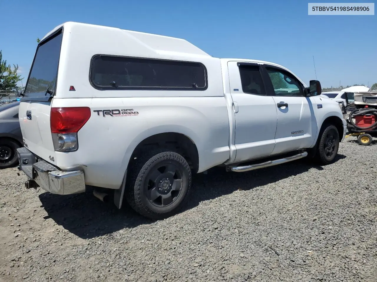 2008 Toyota Tundra Double Cab VIN: 5TBBV54198S498906 Lot: 63418865