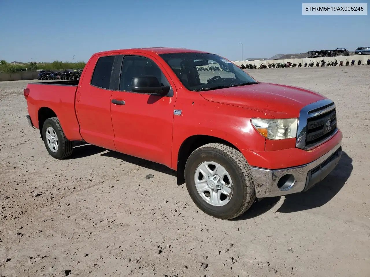 2010 Toyota Tundra Double Cab Sr5 VIN: 5TFRM5F19AX005246 Lot: 57240595