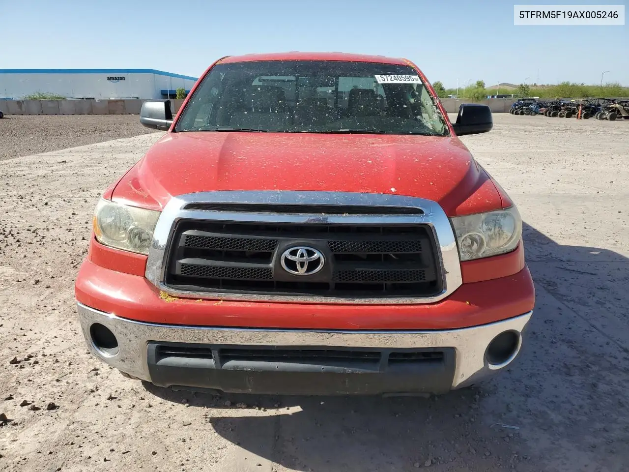 2010 Toyota Tundra Double Cab Sr5 VIN: 5TFRM5F19AX005246 Lot: 57240595