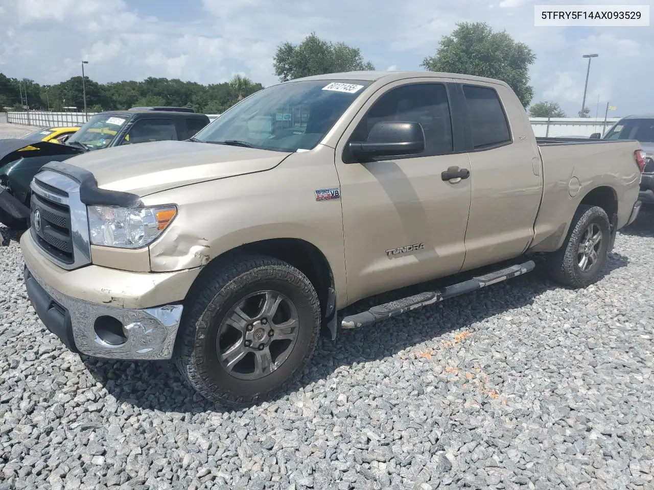 2010 Toyota Tundra Double Cab Sr5 VIN: 5TFRY5F14AX093529 Lot: 60121455