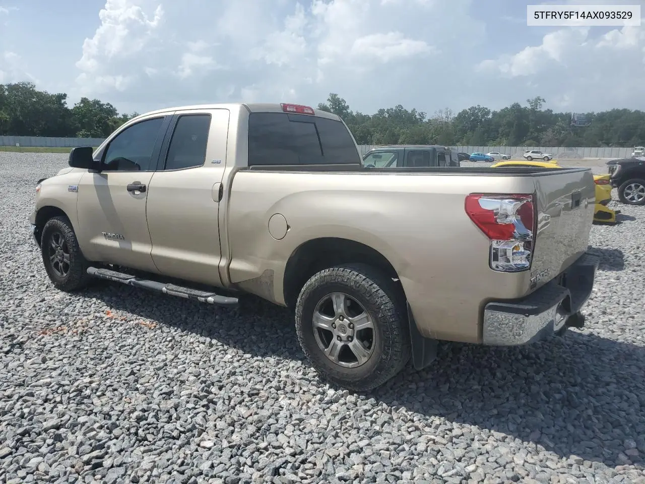 2010 Toyota Tundra Double Cab Sr5 VIN: 5TFRY5F14AX093529 Lot: 60121455