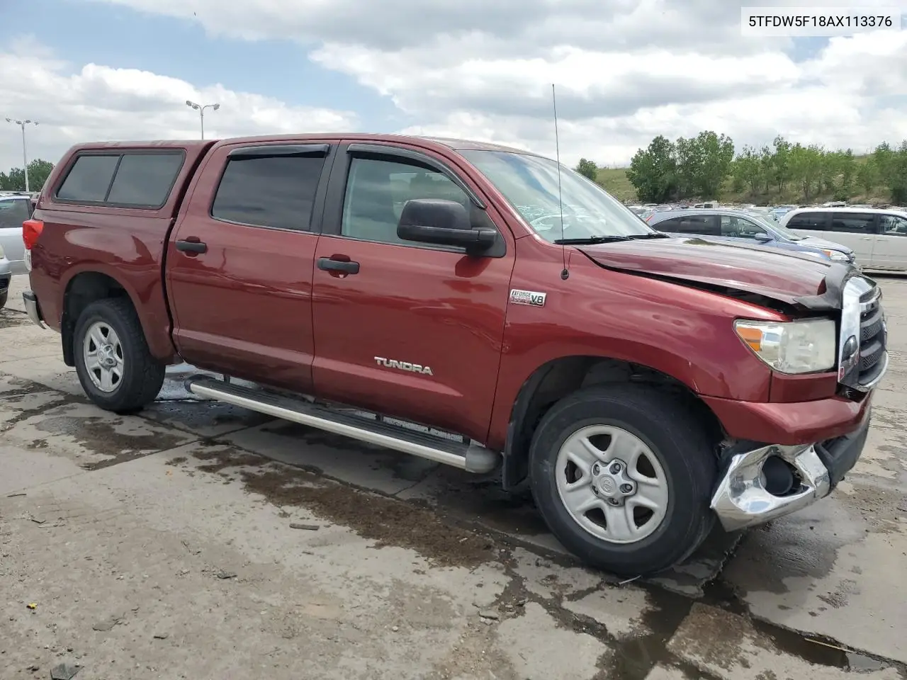 2010 Toyota Tundra Crewmax Sr5 VIN: 5TFDW5F18AX113376 Lot: 61678505