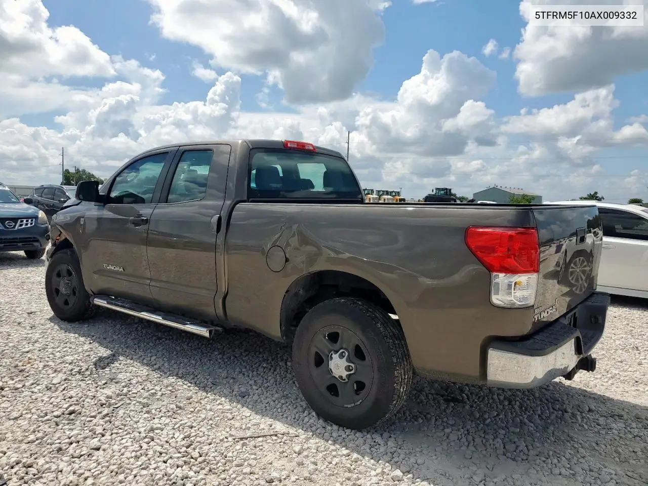 2010 Toyota Tundra Double Cab Sr5 VIN: 5TFRM5F10AX009332 Lot: 62581185