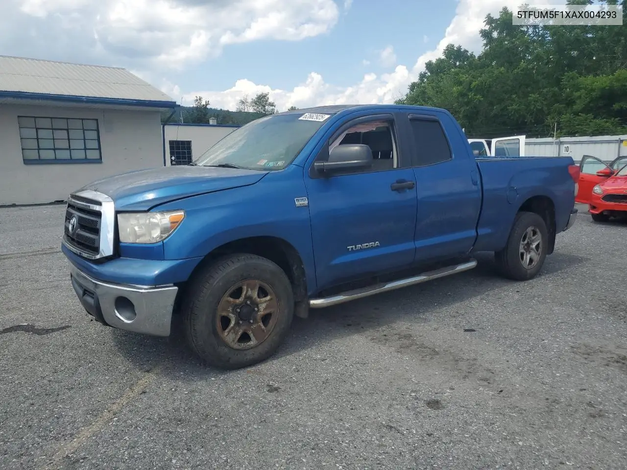 2010 Toyota Tundra Double Cab Sr5 VIN: 5TFUM5F1XAX004293 Lot: 62662925