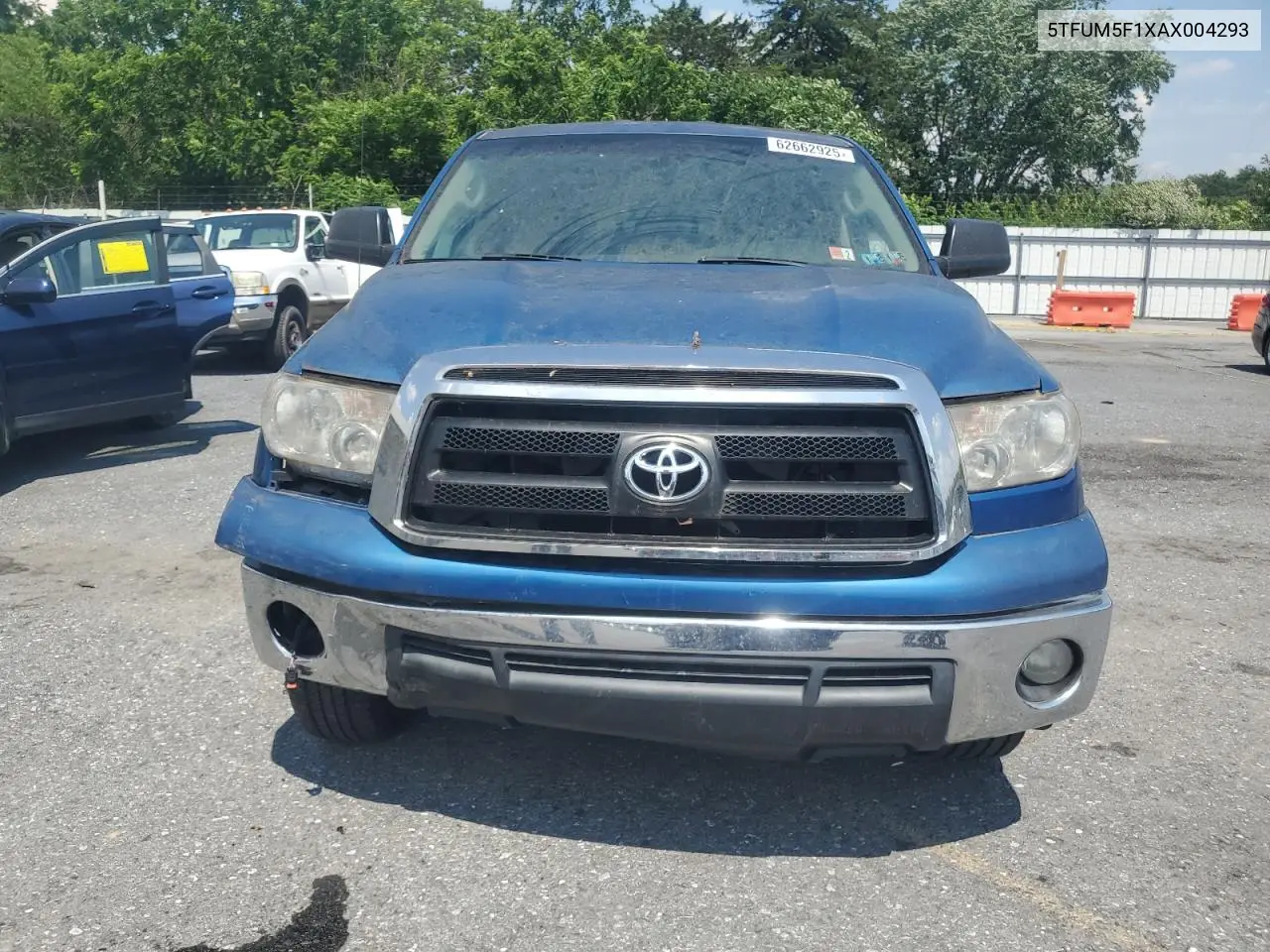 2010 Toyota Tundra Double Cab Sr5 VIN: 5TFUM5F1XAX004293 Lot: 62662925
