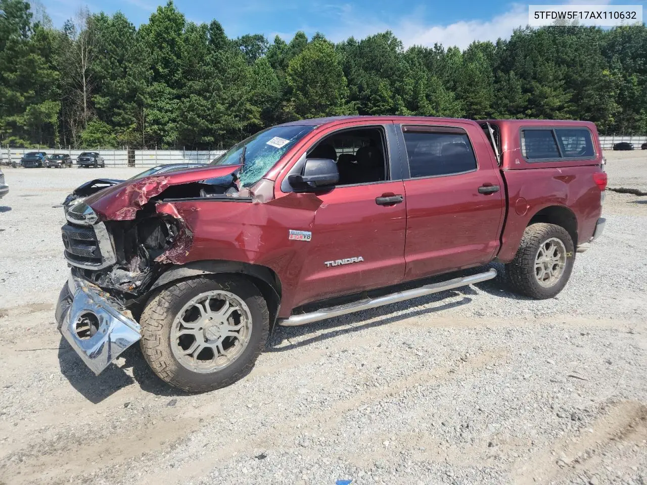 2010 Toyota Tundra Crewmax Sr5 VIN: 5TFDW5F17AX110632 Lot: 63029025