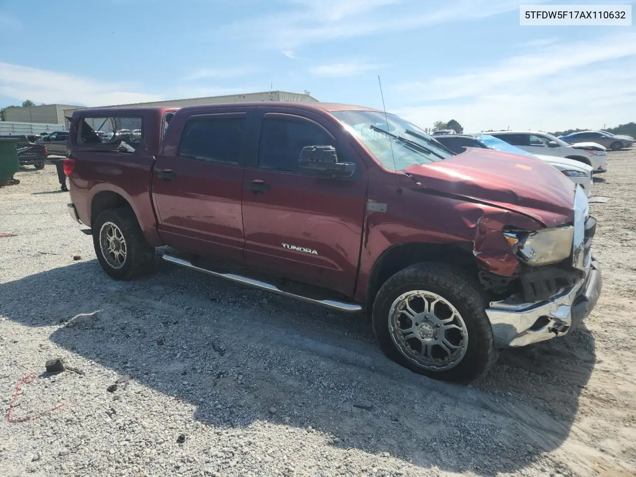 2010 Toyota Tundra Crewmax Sr5 VIN: 5TFDW5F17AX110632 Lot: 63029025