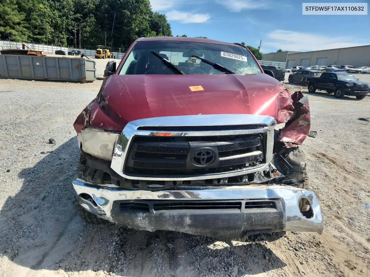 2010 Toyota Tundra Crewmax Sr5 VIN: 5TFDW5F17AX110632 Lot: 63029025