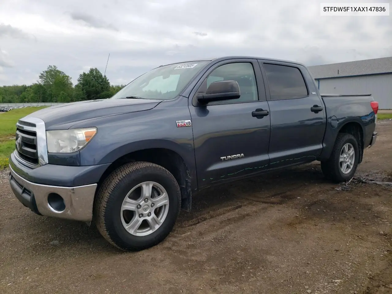 2010 Toyota Tundra Crewmax Sr5 VIN: 5TFDW5F1XAX147836 Lot: 63212605