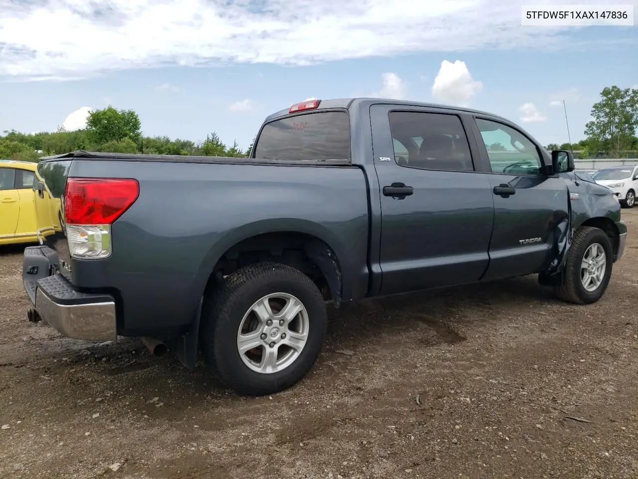 2010 Toyota Tundra Crewmax Sr5 VIN: 5TFDW5F1XAX147836 Lot: 63212605