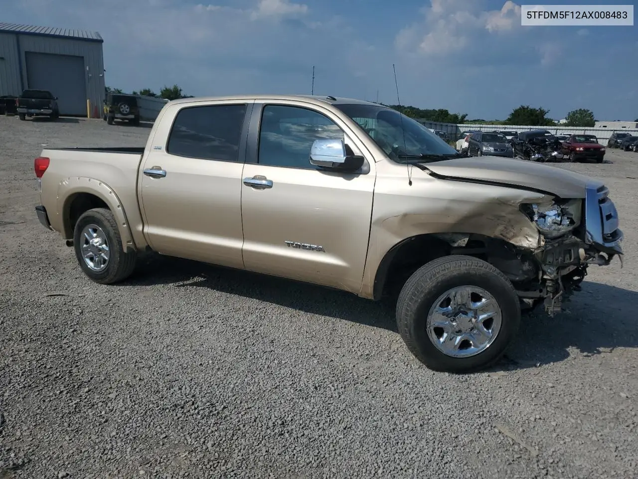 2010 Toyota Tundra Crewmax Sr5 VIN: 5TFDM5F12AX008483 Lot: 63429225
