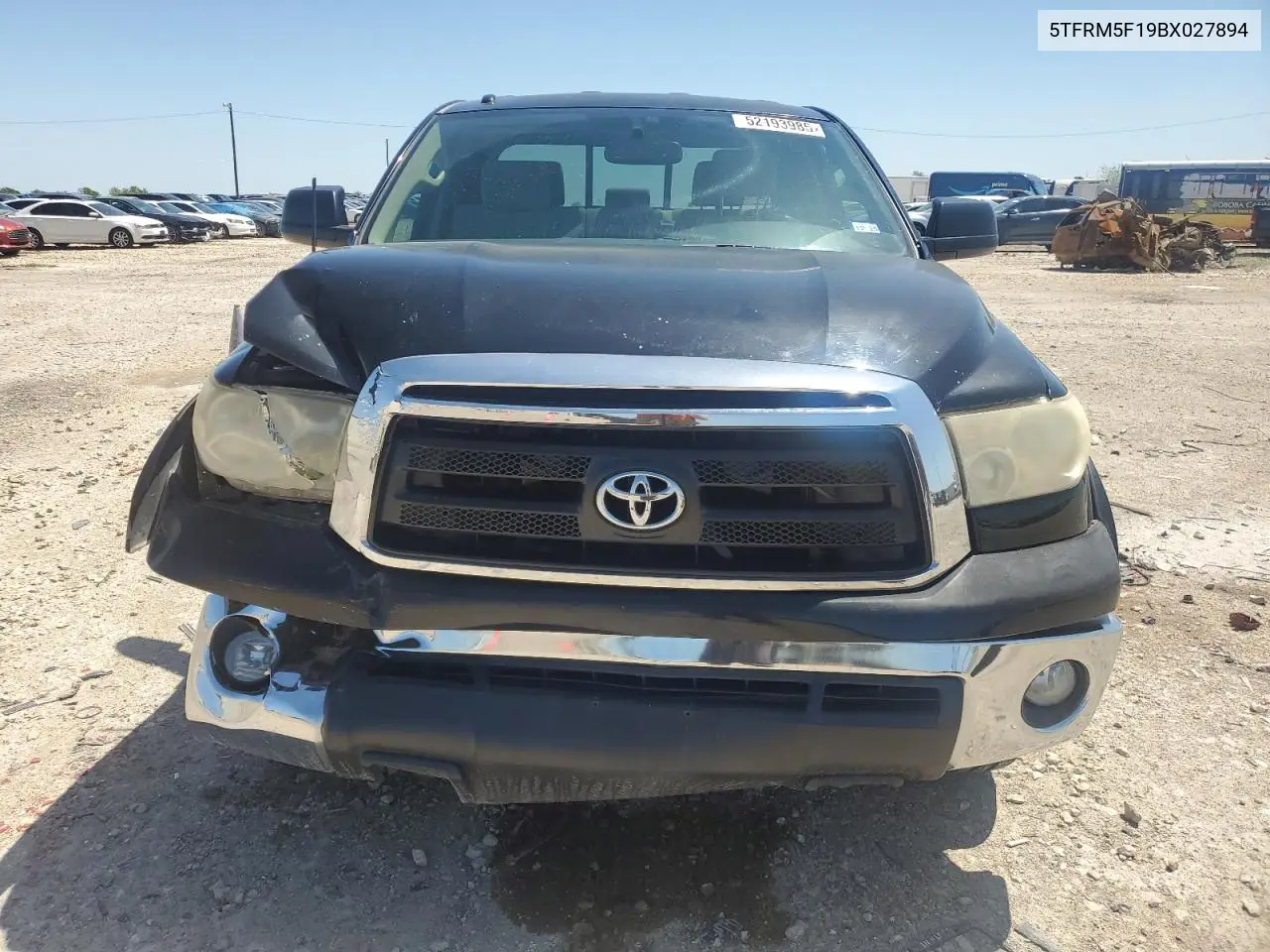 2011 Toyota Tundra Double Cab Sr5 VIN: 5TFRM5F19BX027894 Lot: 52193985