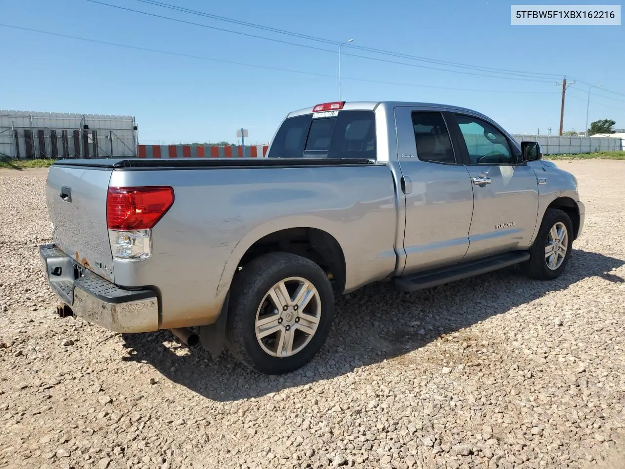 2011 Toyota Tundra Double Cab Limited VIN: 5TFBW5F1XBX162216 Lot: 61789345