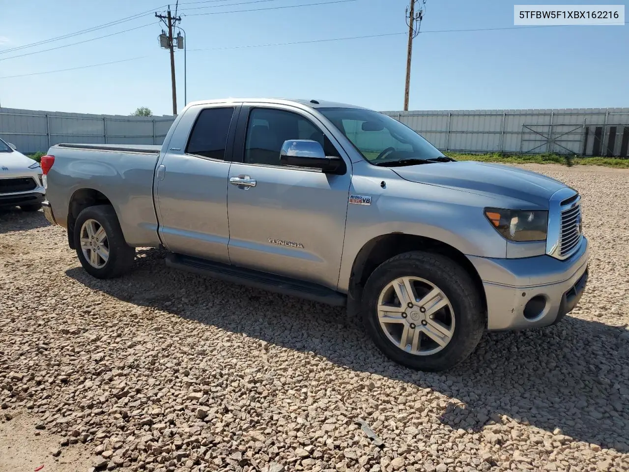 2011 Toyota Tundra Double Cab Limited VIN: 5TFBW5F1XBX162216 Lot: 61789345