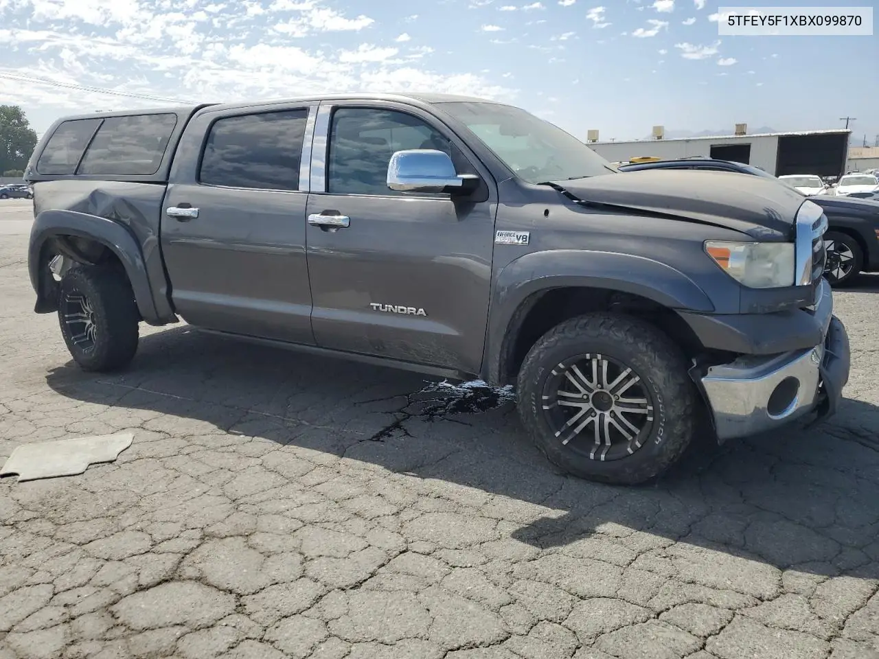 2011 Toyota Tundra Crewmax Sr5 VIN: 5TFEY5F1XBX099870 Lot: 63515635