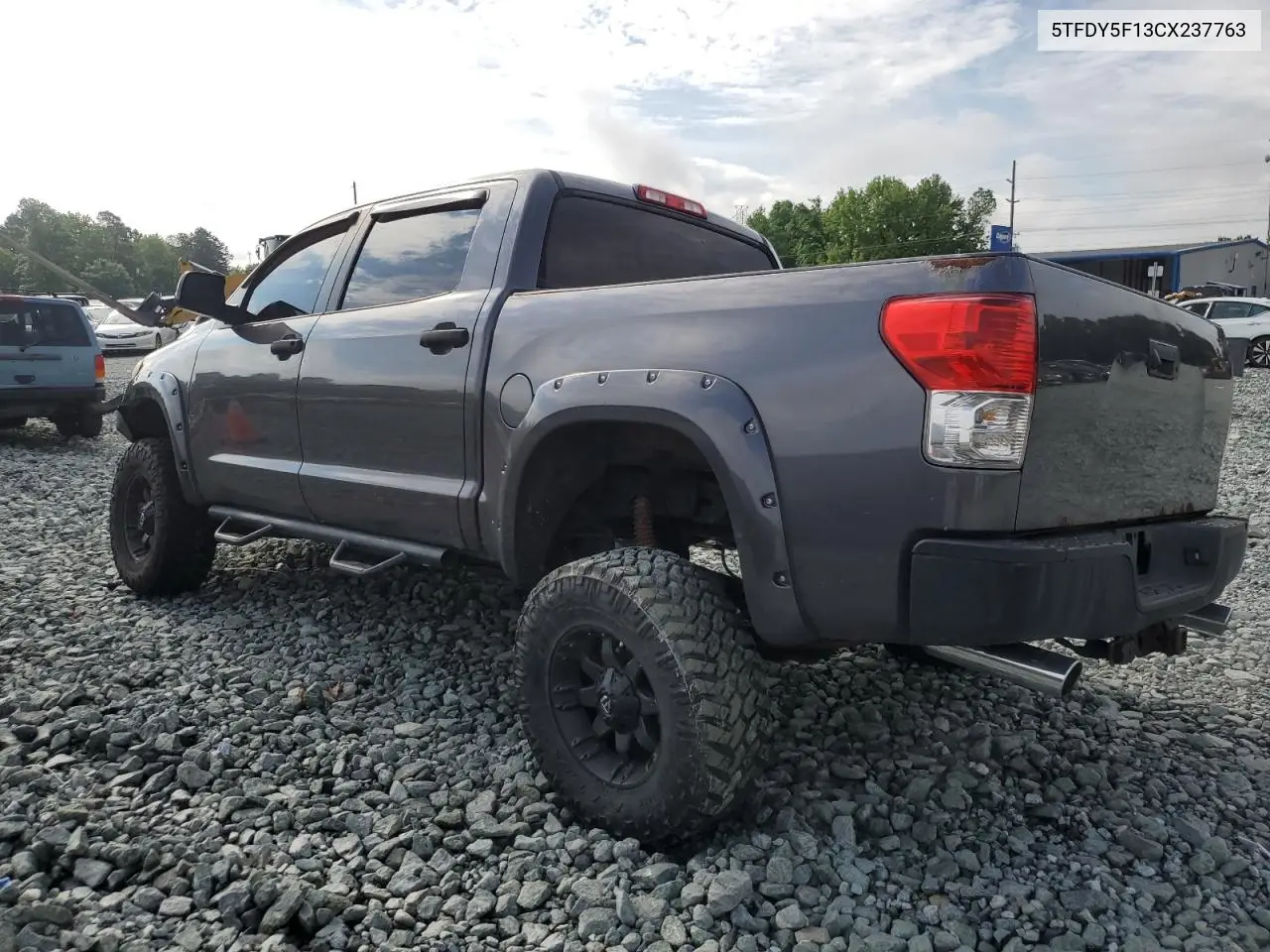 2012 Toyota Tundra Crewmax Sr5 VIN: 5TFDY5F13CX237763 Lot: 57169615