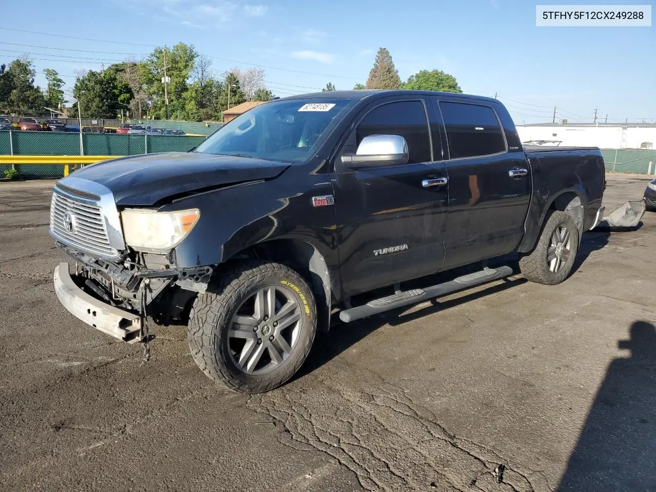 2012 Toyota Tundra Crewmax Limited VIN: 5TFHY5F12CX249288 Lot: 62748135