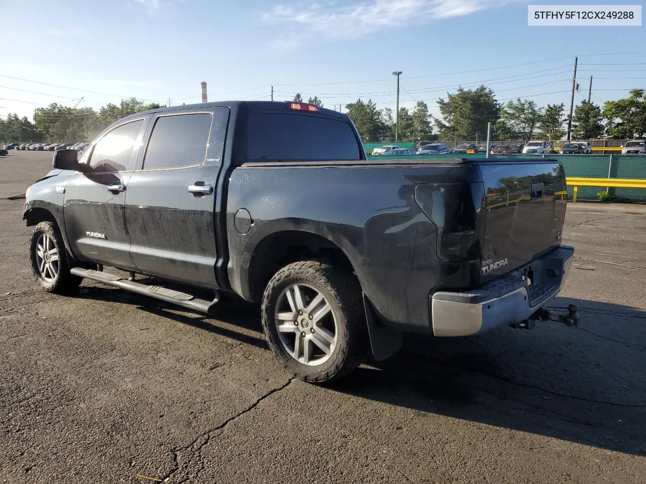 2012 Toyota Tundra Crewmax Limited VIN: 5TFHY5F12CX249288 Lot: 62748135