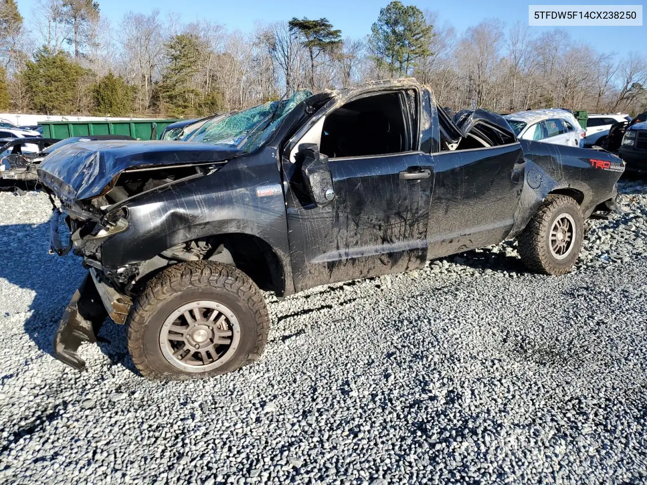 2012 Toyota Tundra Crewmax Sr5 VIN: 5TFDW5F14CX238250 Lot: 88509455