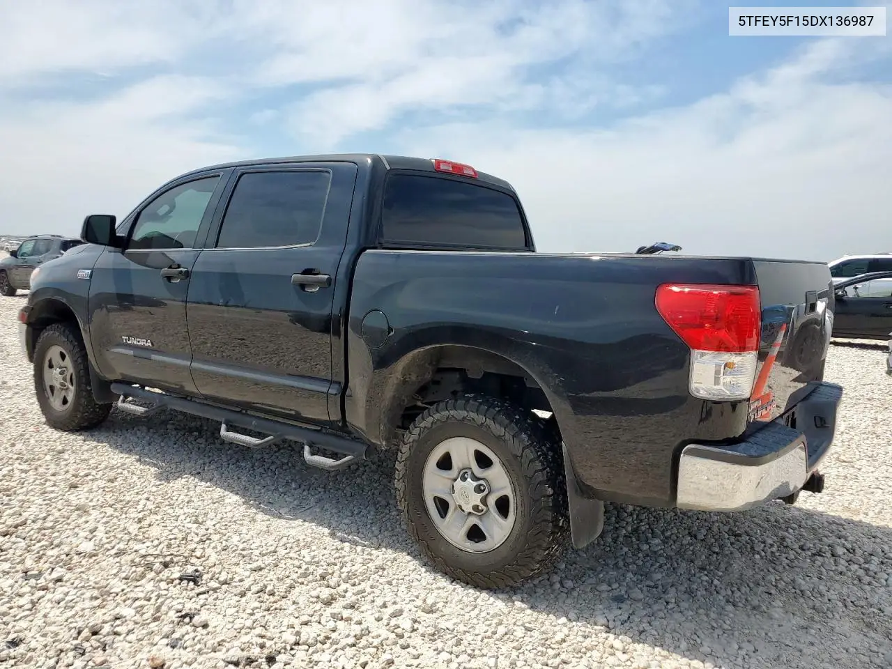 2013 Toyota Tundra Crewmax Sr5 VIN: 5TFEY5F15DX136987 Lot: 56512875