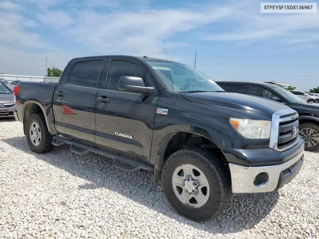 2013 Toyota Tundra Crewmax Sr5 VIN: 5TFEY5F15DX136987 Lot: 56512875