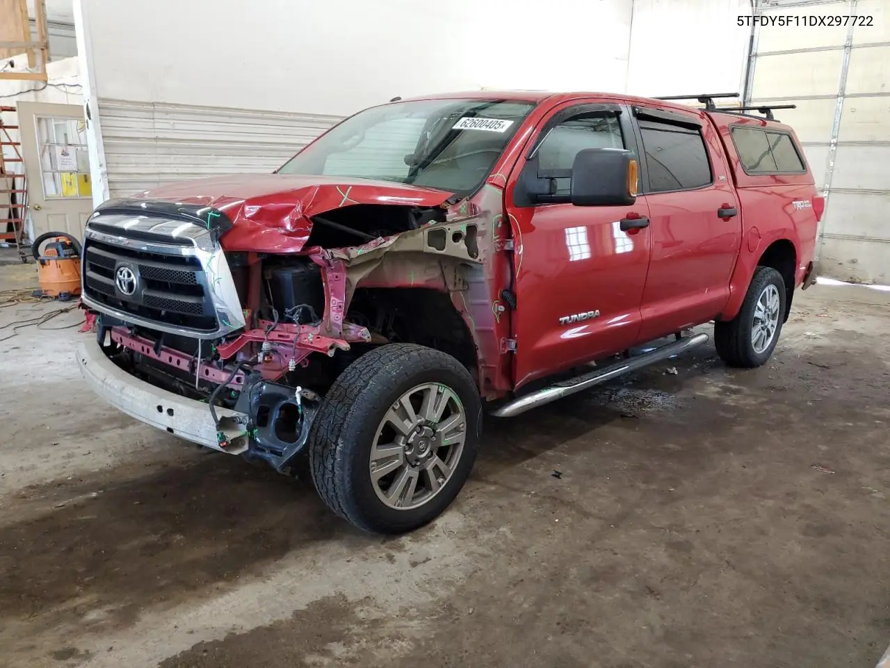 2013 Toyota Tundra Crewmax Sr5 VIN: 5TFDY5F11DX297722 Lot: 62600405