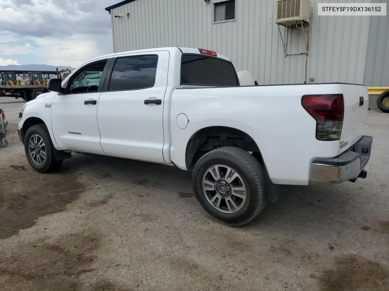 2013 Toyota Tundra Crewmax Sr5 VIN: 5TFEY5F19DX136152 Lot: 63584835