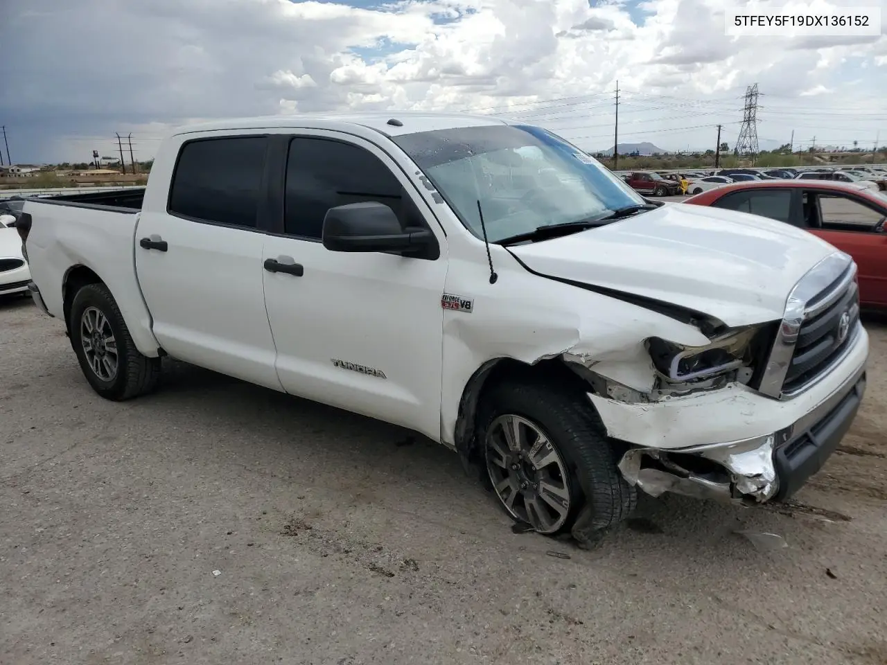 2013 Toyota Tundra Crewmax Sr5 VIN: 5TFEY5F19DX136152 Lot: 63584835