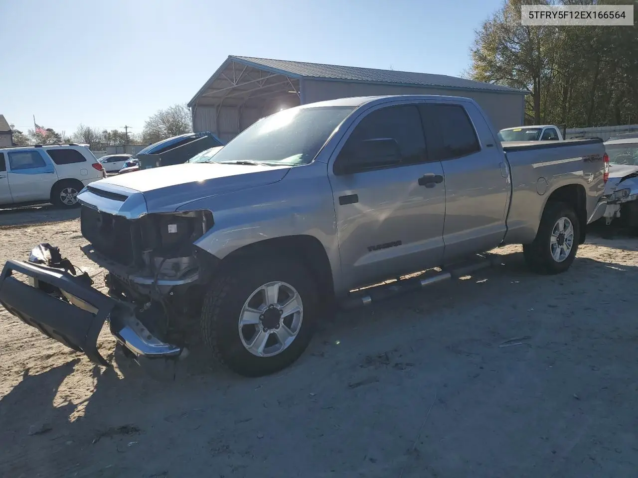 2014 Toyota Tundra Double Cab Sr VIN: 5TFRY5F12EX166564 Lot: 48583865