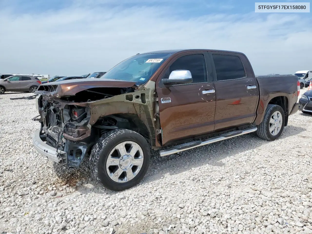 2014 Toyota Tundra Crewmax Platinum VIN: 5TFGY5F17EX158080 Lot: 55472155