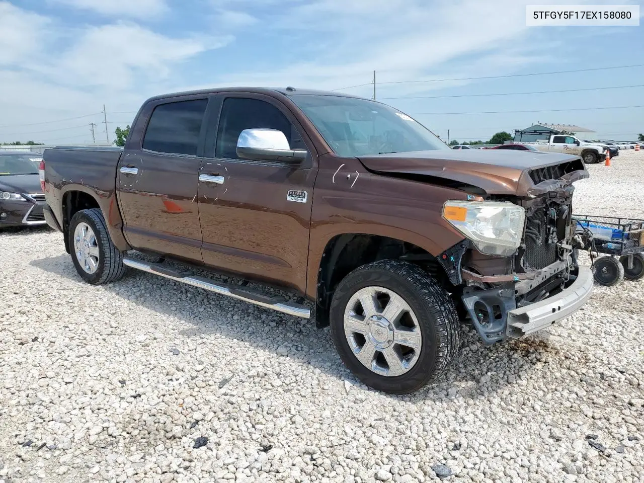 2014 Toyota Tundra Crewmax Platinum VIN: 5TFGY5F17EX158080 Lot: 55472155