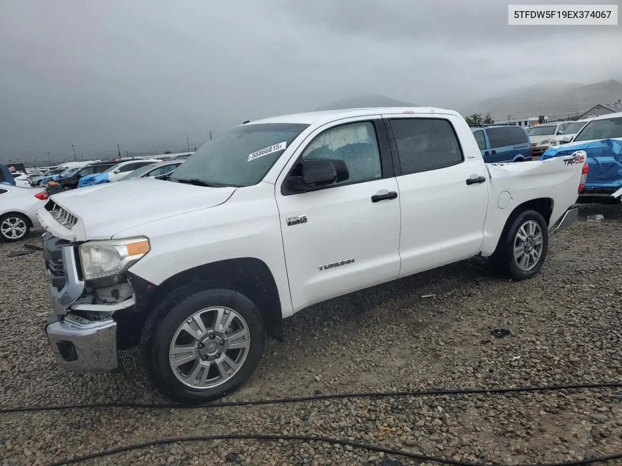 2014 Toyota Tundra Crewmax Sr5 VIN: 5TFDW5F19EX374067 Lot: 55866815