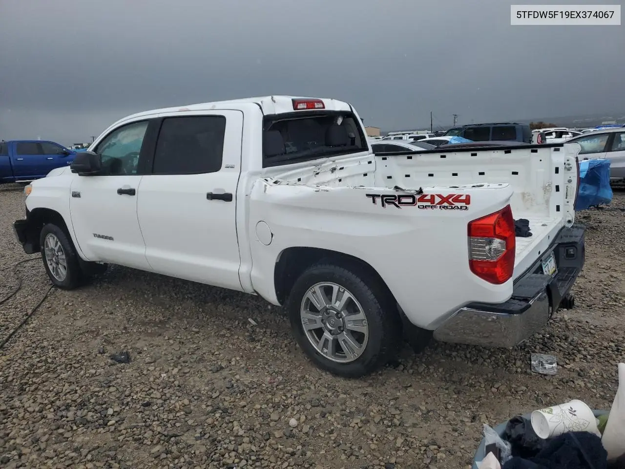 2014 Toyota Tundra Crewmax Sr5 VIN: 5TFDW5F19EX374067 Lot: 55866815
