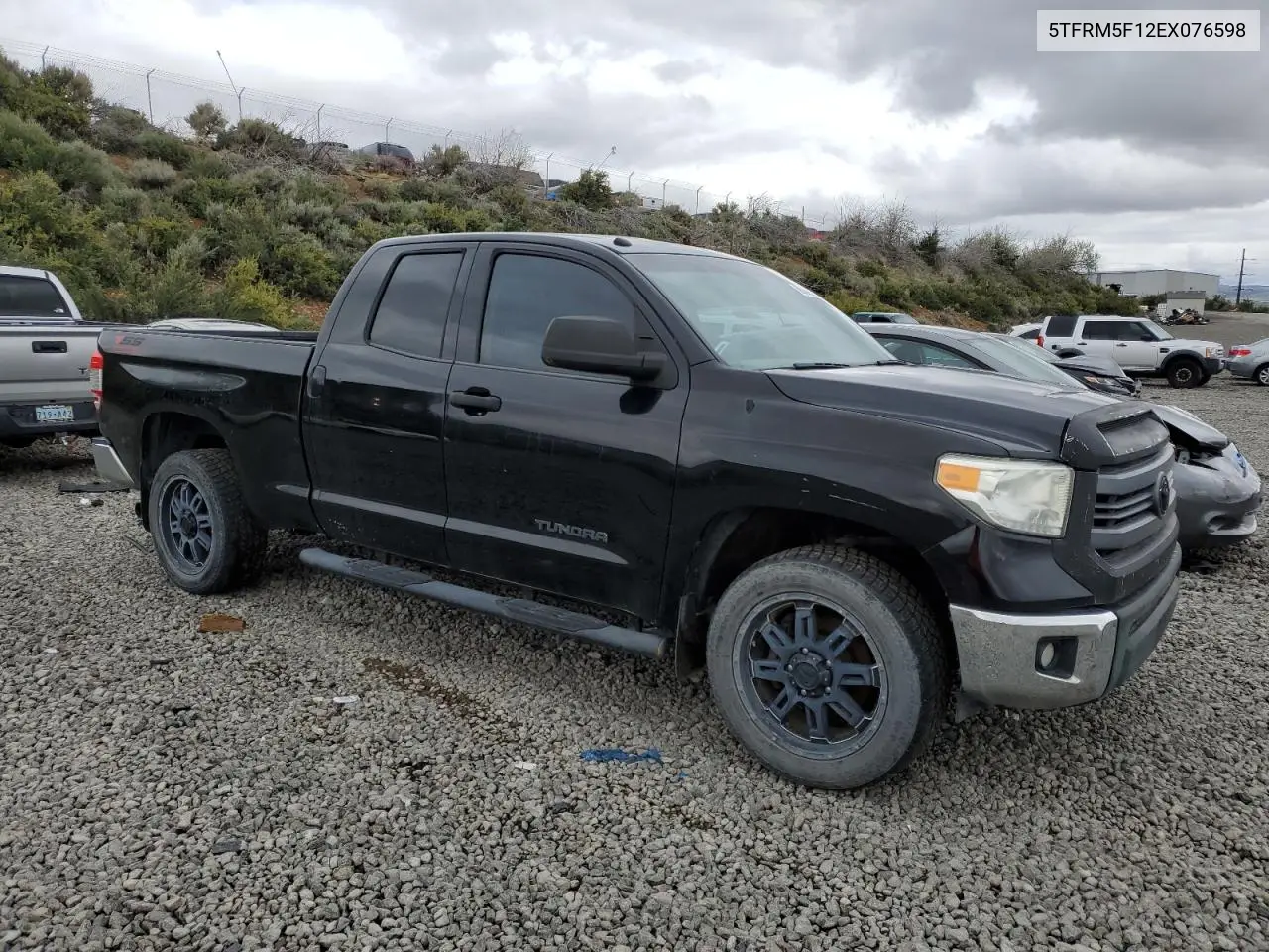 2014 Toyota Tundra Double Cab Sr VIN: 5TFRM5F12EX076598 Lot: 56789685