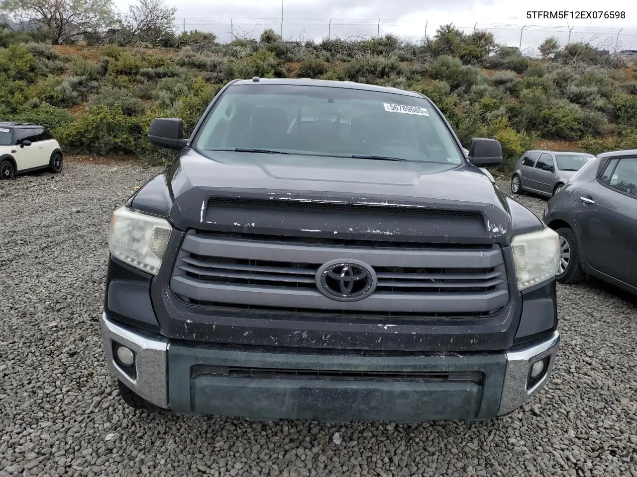 2014 Toyota Tundra Double Cab Sr VIN: 5TFRM5F12EX076598 Lot: 56789685