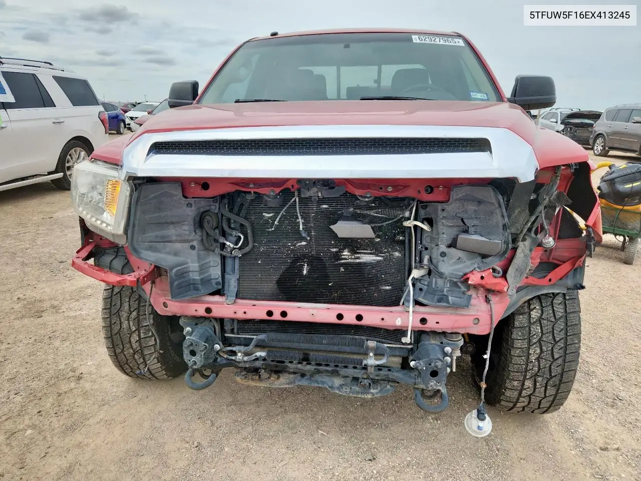 2014 Toyota Tundra Double Cab Sr VIN: 5TFUW5F16EX413245 Lot: 62927965