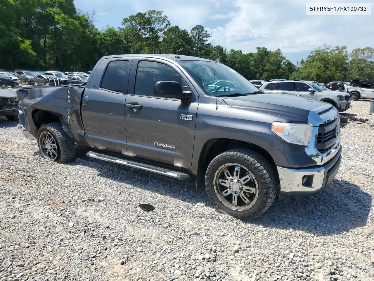2015 Toyota Tundra Double Cab Sr VIN: 5TFRY5F17FX190733 Lot: 56950685
