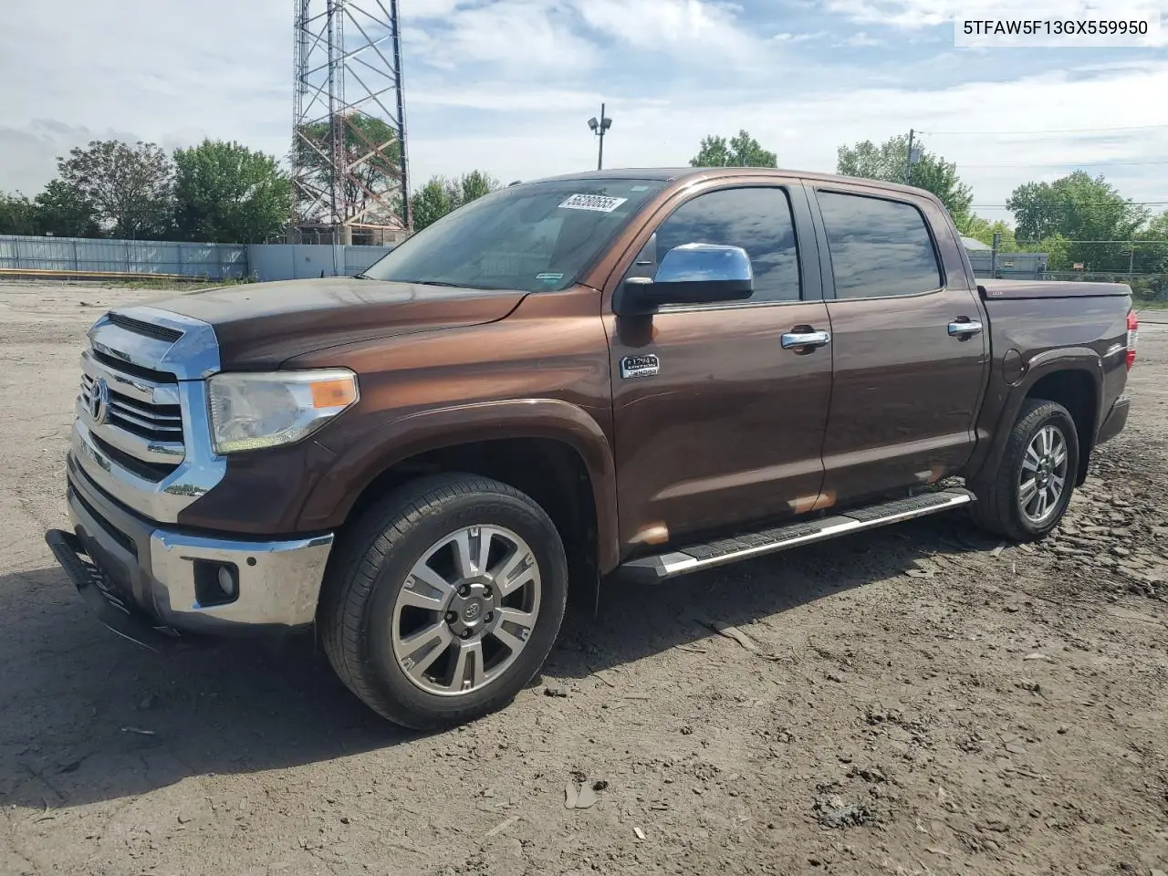 2016 Toyota Tundra Crewmax 1794 VIN: 5TFAW5F13GX559950 Lot: 56280655