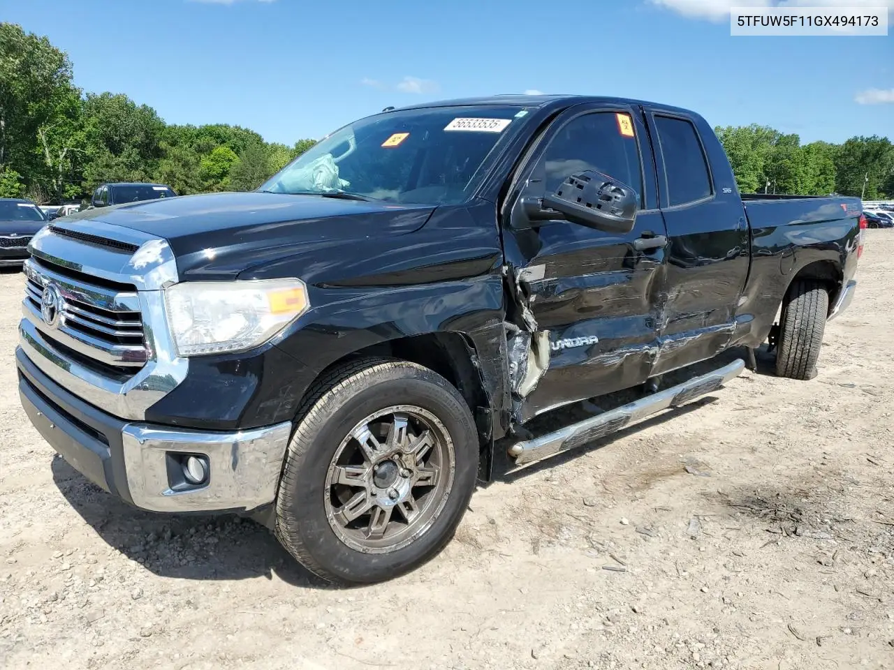 2016 Toyota Tundra Double Cab Sr VIN: 5TFUW5F11GX494173 Lot: 56533535