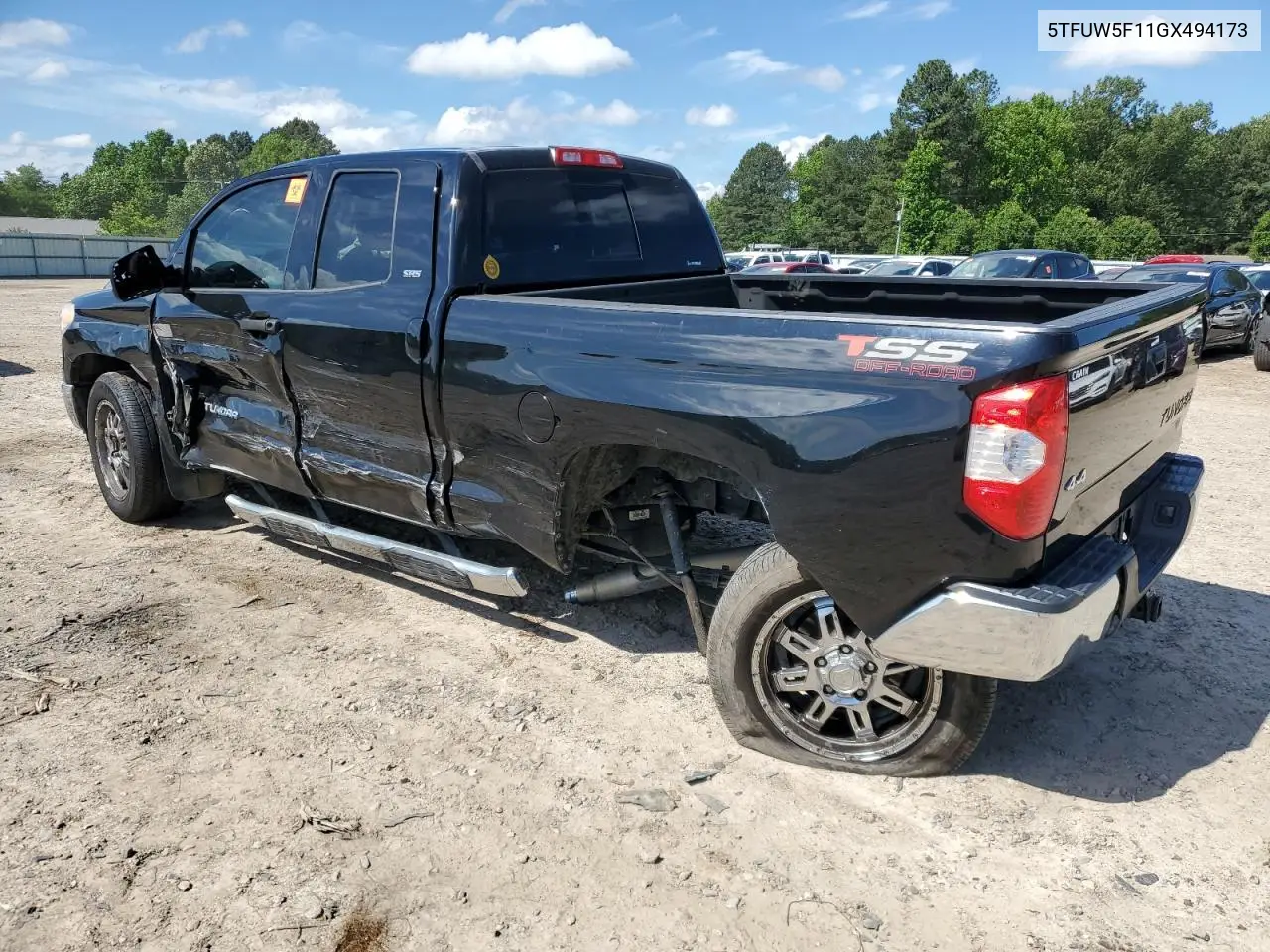 2016 Toyota Tundra Double Cab Sr VIN: 5TFUW5F11GX494173 Lot: 56533535