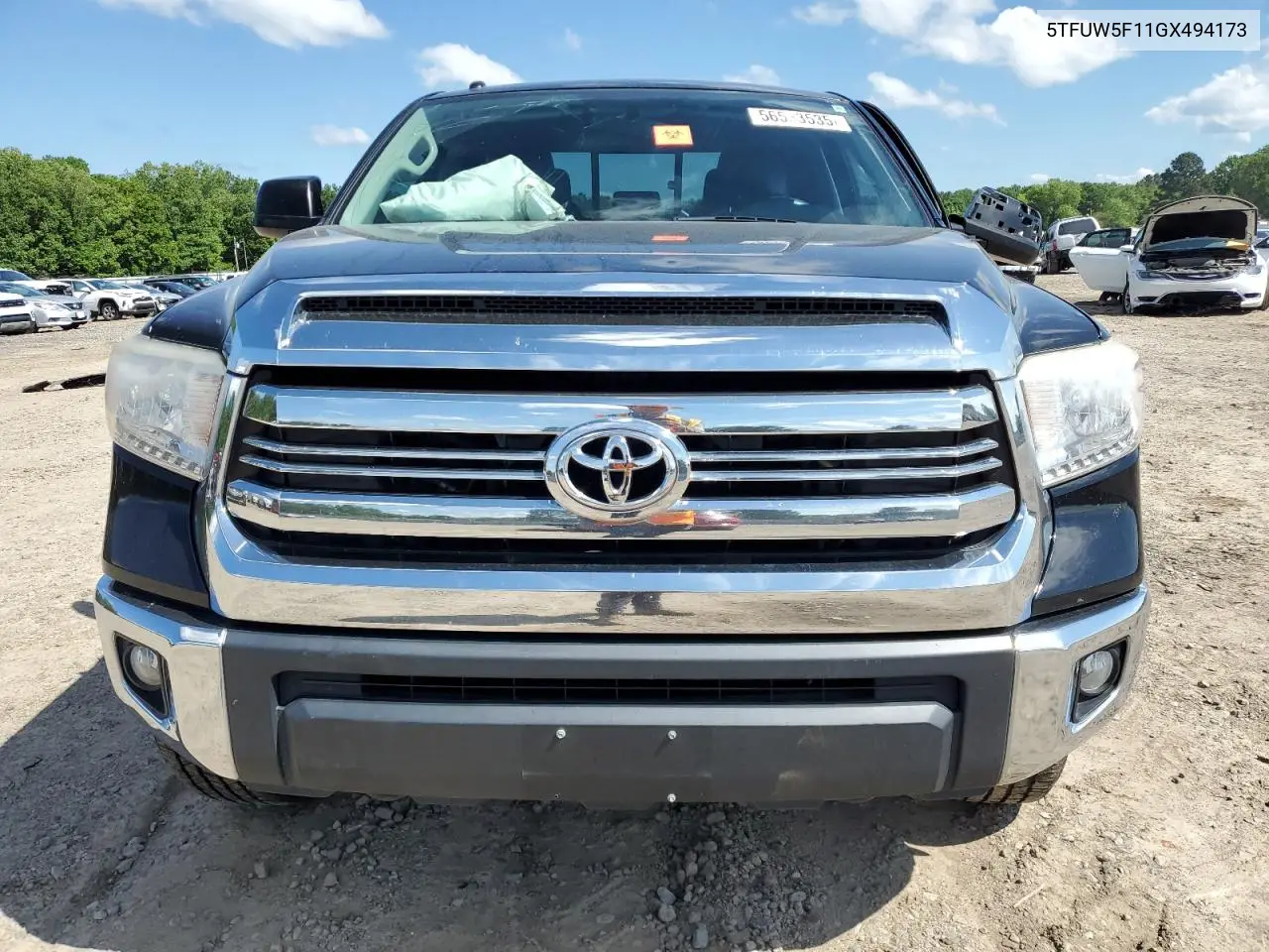 2016 Toyota Tundra Double Cab Sr VIN: 5TFUW5F11GX494173 Lot: 56533535