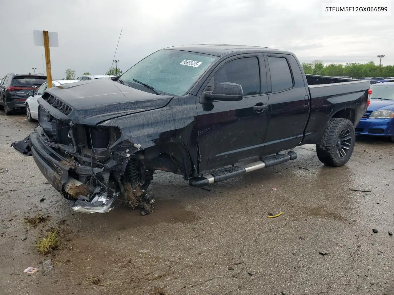 2016 Toyota Tundra Double Cab Sr VIN: 5TFUM5F12GX066599 Lot: 56933625