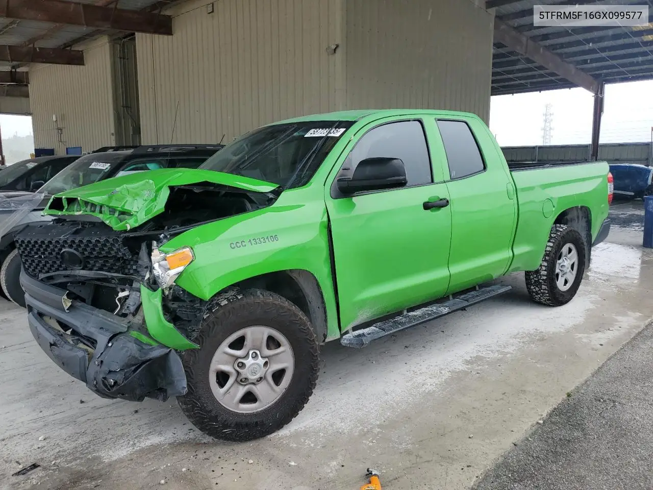 2016 Toyota Tundra Double Cab Sr VIN: 5TFRM5F16GX099577 Lot: 58723135
