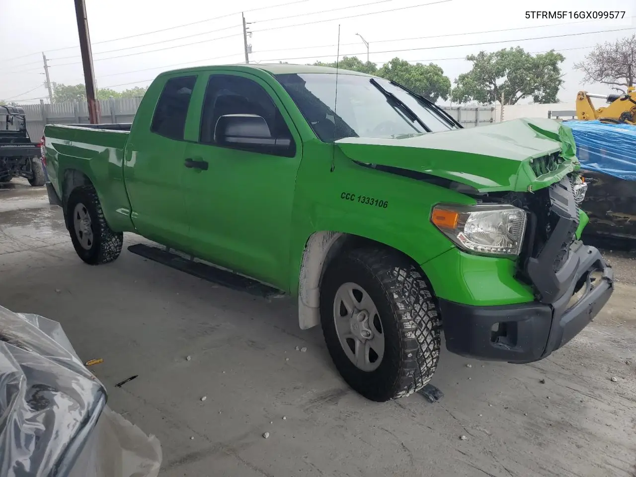 2016 Toyota Tundra Double Cab Sr VIN: 5TFRM5F16GX099577 Lot: 58723135