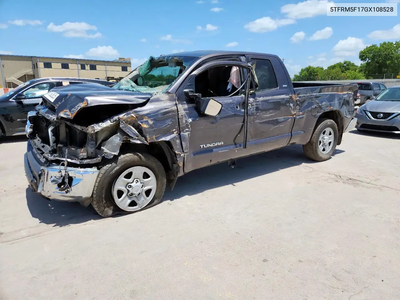 2016 Toyota Tundra Double Cab Sr VIN: 5TFRM5F17GX108528 Lot: 61682625